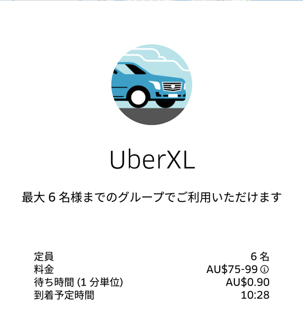 UberXLの料金